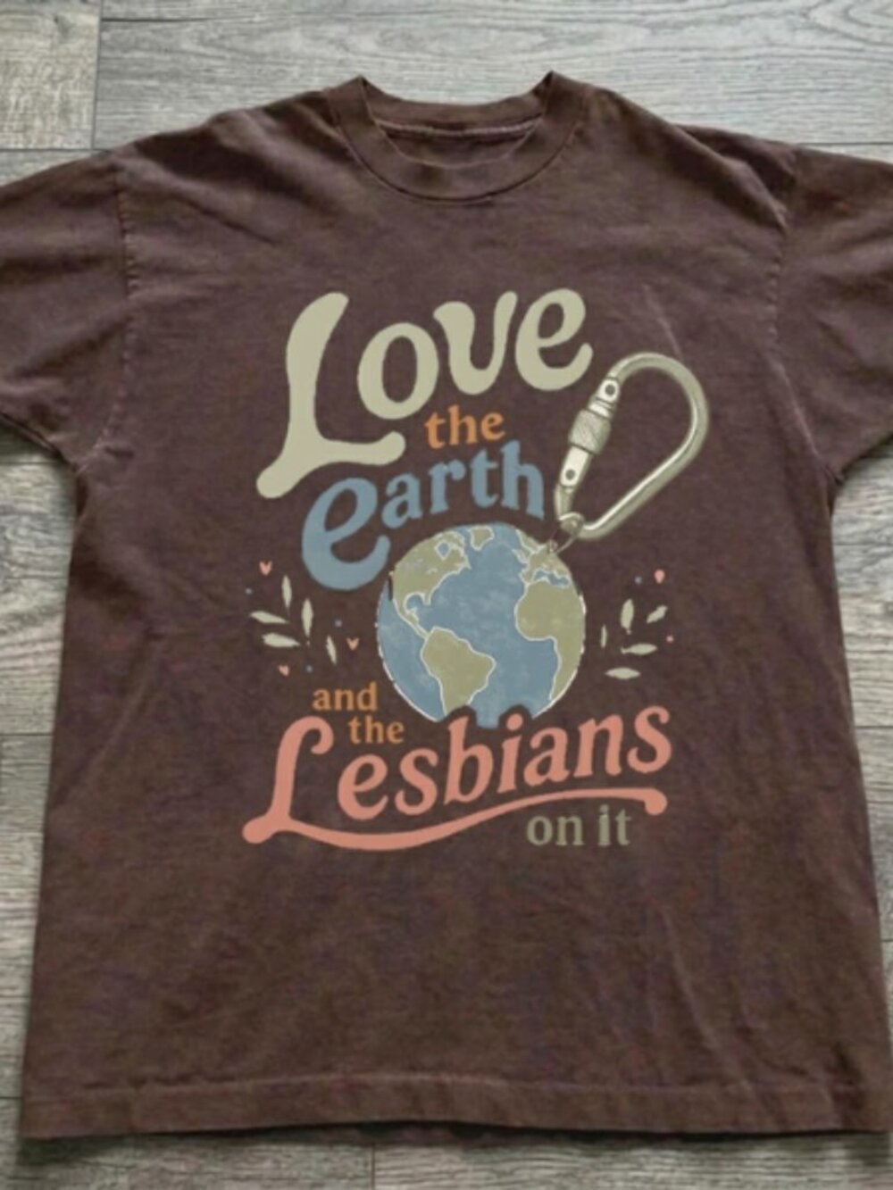 Vintage-Style Earth & Pride Graphic T-Shirt